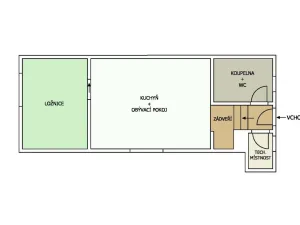 Prodej bytu 2+kk, Mladé Buky, 47 m2