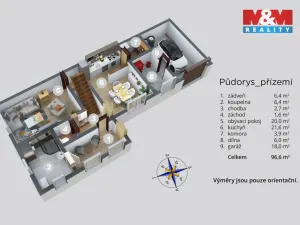 Prodej rodinného domu, Děčín - Děčín II-Nové Město, Kamenická, 107 m2