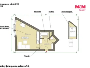 Prodej bytu 1+kk, Plzeň - Doubravka, Habrmannovo náměstí, 30 m2