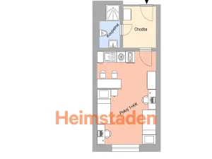 Pronájem bytu 1+kk, Plzeň-Jižní Předměstí, Magisterská, 27 m2