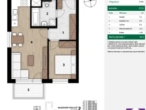 Prodej bytu 2+kk, Praha, Arnošta Staňka, 41 m2