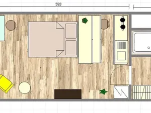 Pronájem bytu 1+kk, Praha - Hostivař, Horolezecká, 31 m2
