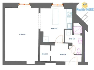 Pronájem bytu 2+kk, Praha - Nusle, Sinkulova, 48 m2