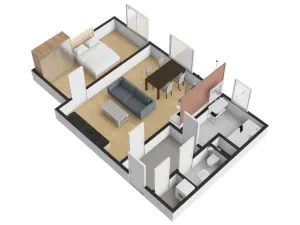 Pronájem bytu 2+kk, Praha - Prosek, Na Prosecké vyhlídce, 52 m2