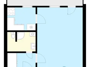 Pronájem bytu 1+kk, Praha, Sládkovičova, 26 m2