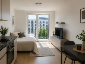 Pronájem bytu 1+kk, Praha, Křižíkova, 29 m2