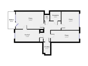 Pronájem bytu 3+1, Praha - Chodov, Brodského, 69 m2
