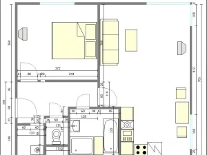 Pronájem bytu 2+kk, Písek - Pražské Předměstí, Topělecká, 52 m2