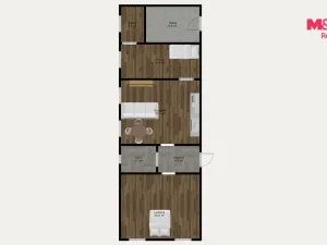 Prodej rodinného domu, Bačkovice, 78 m2