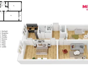 Prodej bytu 3+1, Hradec Králové - Moravské Předměstí, Štefánikova, 79 m2