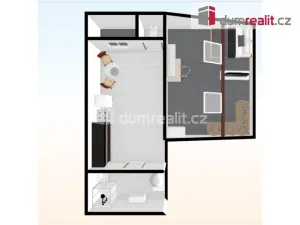 Pronájem bytu 2+kk, Praha - Žižkov, Čajkovského, 45 m2