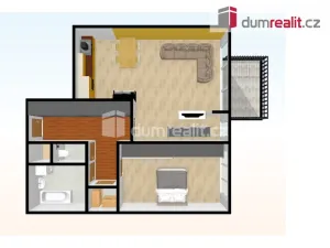 Pronájem bytu 2+kk, Praha - Žižkov, Jeseniova, 84 m2