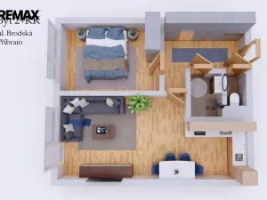 Prodej bytu 2+kk, Příbram - Příbram VIII, Brodská, 43 m2