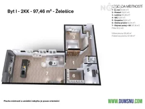 Prodej bytu 2+kk, Želešice, 24. dubna, 97 m2