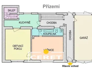 Prodej rodinného domu, Dobroměřice, Smetanova, 180 m2