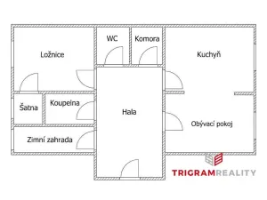 Pronájem bytu 2+1, Hradec Králové, Eliščino nábřeží, 80 m2