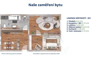 Prodej bytu 2+1, Chotěboř, Hoffmanova, 50 m2