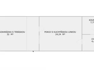 Pronájem bytu 1+kk, Chýně, Na Kališti, 36 m2