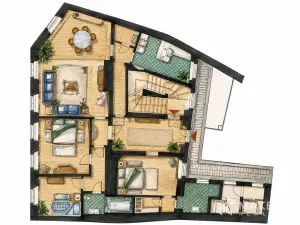 Pronájem bytu 4+kk, Praha - Malá Strana, Vlašská, 170 m2