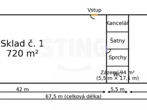 Pronájem skladu, Šilheřovice, K Juliánce, 1156 m2