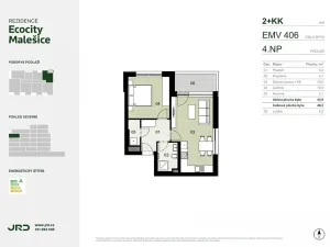 Prodej bytu 2+kk, Praha - Malešice, Univerzitní, 48 m2