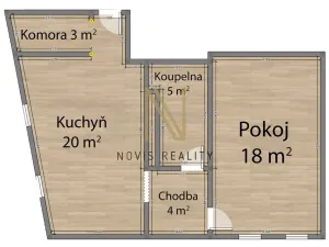 Pronájem bytu 2+kk, Klatovy - Klatovy IV, Komenského, 50 m2