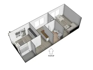 Pronájem bytu 2+1, Hrušovany u Brna, Sídliště, 58 m2