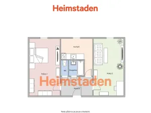 Pronájem bytu 2+1, Ostrava - Poruba, Francouzská, 51 m2