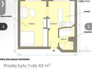 Pronájem bytu 1+1, Cheb, Dvořákova, 35 m2