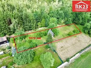 Prodej zahrady, Valy, 1072 m2