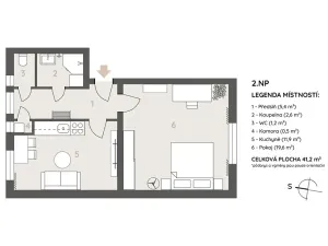 Prodej bytu 2+kk, Praha - Hloubětín, V chaloupkách, 58 m2