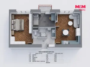 Prodej bytu 3+kk, Praha, Skloněná, 55 m2