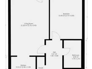 Pronájem bytu 2+kk, Praha - Modřany, Soukalova, 55 m2