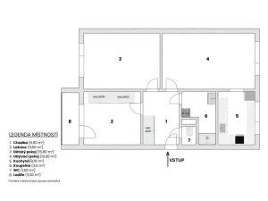Prodej bytu 3+1, Tišnov, Halasova, 73 m2
