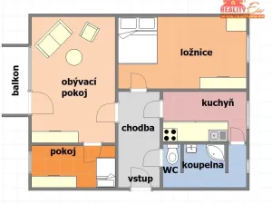 Prodej bytu 3+1, Nové Město nad Metují, Družstevní, 58 m2