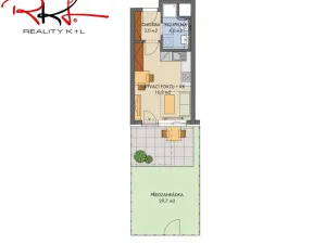 Prodej bytu 1+kk, Praha, náměstí Olgy Scheinpflugové, 24 m2