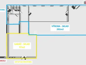 Pronájem skladu, Podivín, Zahradní, 97 m2