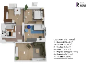 Prodej bytu 3+1, Železná, 75 m2