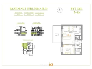 Prodej bytu 2+kk, Brno, Jerlínová, 53 m2