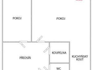 Pronájem bytu 2+kk, Most, Josefa Ševčíka, 40 m2