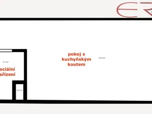 Pronájem bytu 1+kk, Varnsdorf, Čelakovická, 25 m2