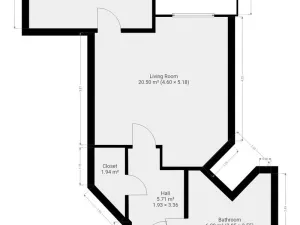 Pronájem bytu 2+kk, Praha - Modřany, Semická, 45 m2