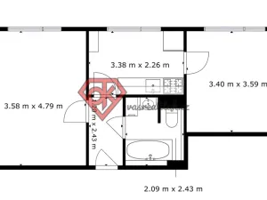 Prodej bytu 2+1, Záchlumí, 48 m2