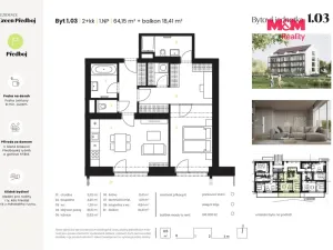 Prodej bytu 2+kk, Předboj, Ke Tvrzi, 64 m2
