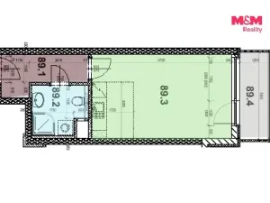Prodej bytu 1+kk, Praha - Zličín, Milotická, 32 m2
