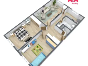 Prodej bytu 3+1, Chomutov, Kamenná, 80 m2