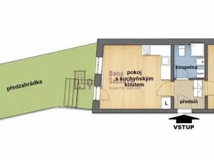 Pronájem bytu 2+kk, Jindřichův Hradec - Jindřichův Hradec III, Na Piketě, 34 m2