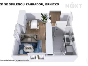 Prodej bytu 1+kk, Brníčko, 27 m2