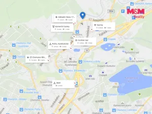 Pronájem bytu 1+1, Chomutov, 17. listopadu, 36 m2