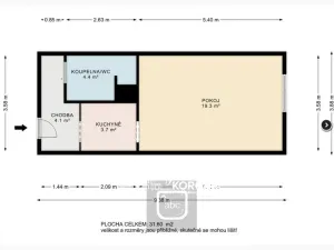 Prodej bytu 1+kk, Letovice, Průchodní, 28 m2